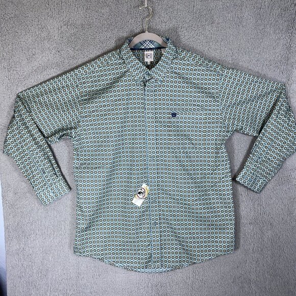 Cinch Shirt Men's XL Long Sleeve Geo Print Button Down Western Wear Cowboy - Picture 1 of 9
